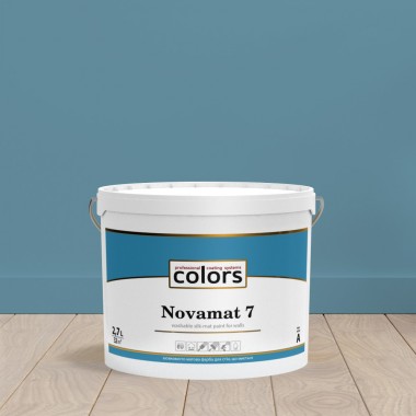 Сolors Novamat 7 латексная водоразбавляемая моющаяся краска для стен 2,7л
